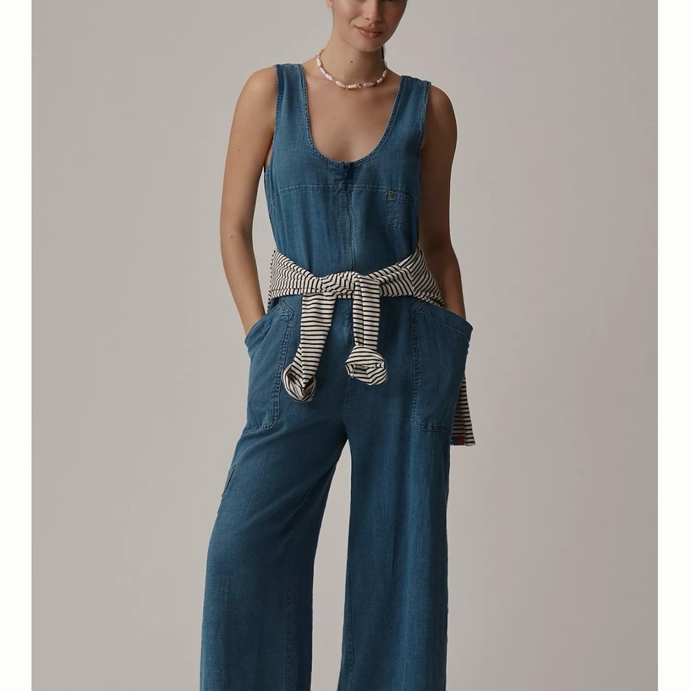 Pilcro Zip-Front Wide-Leg Overalls
- Anthropologie’s own brand